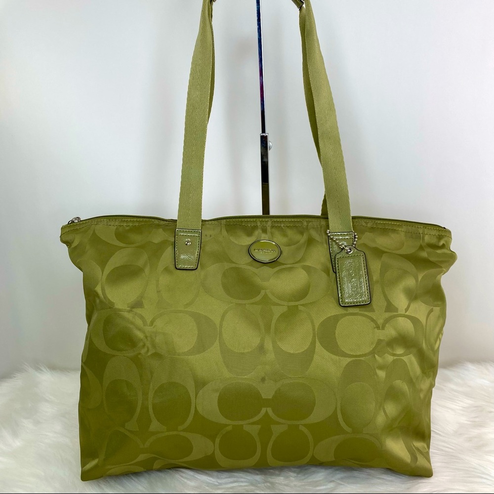 Coach Getaway Signature Nylon Packable Tote Bag